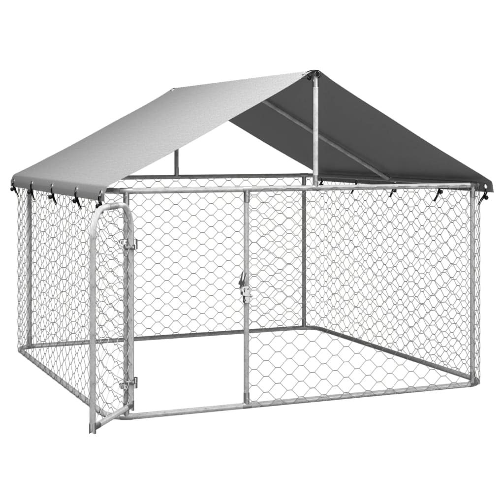 Hondenkennel voor buiten met dak 200x100x150 cm