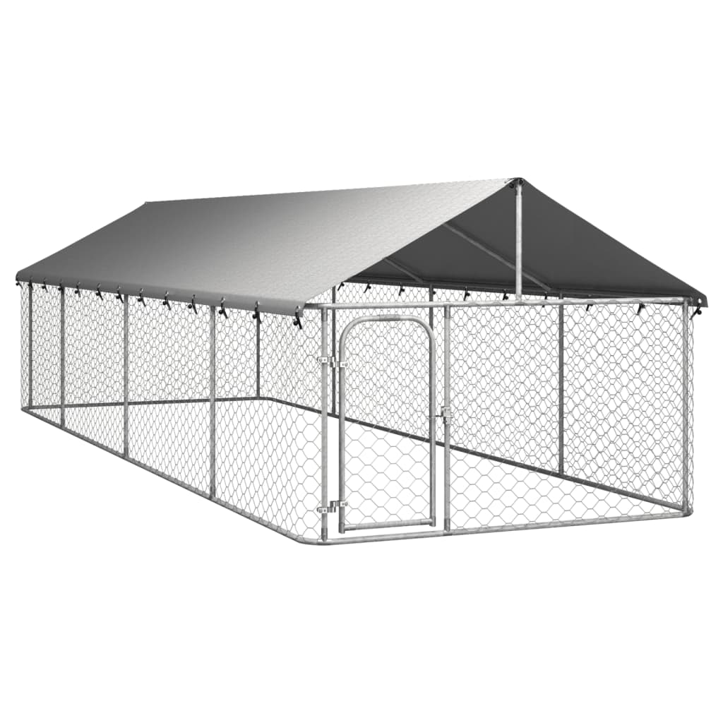 Hondenkennel voor buiten met dak 200x100x150 cm