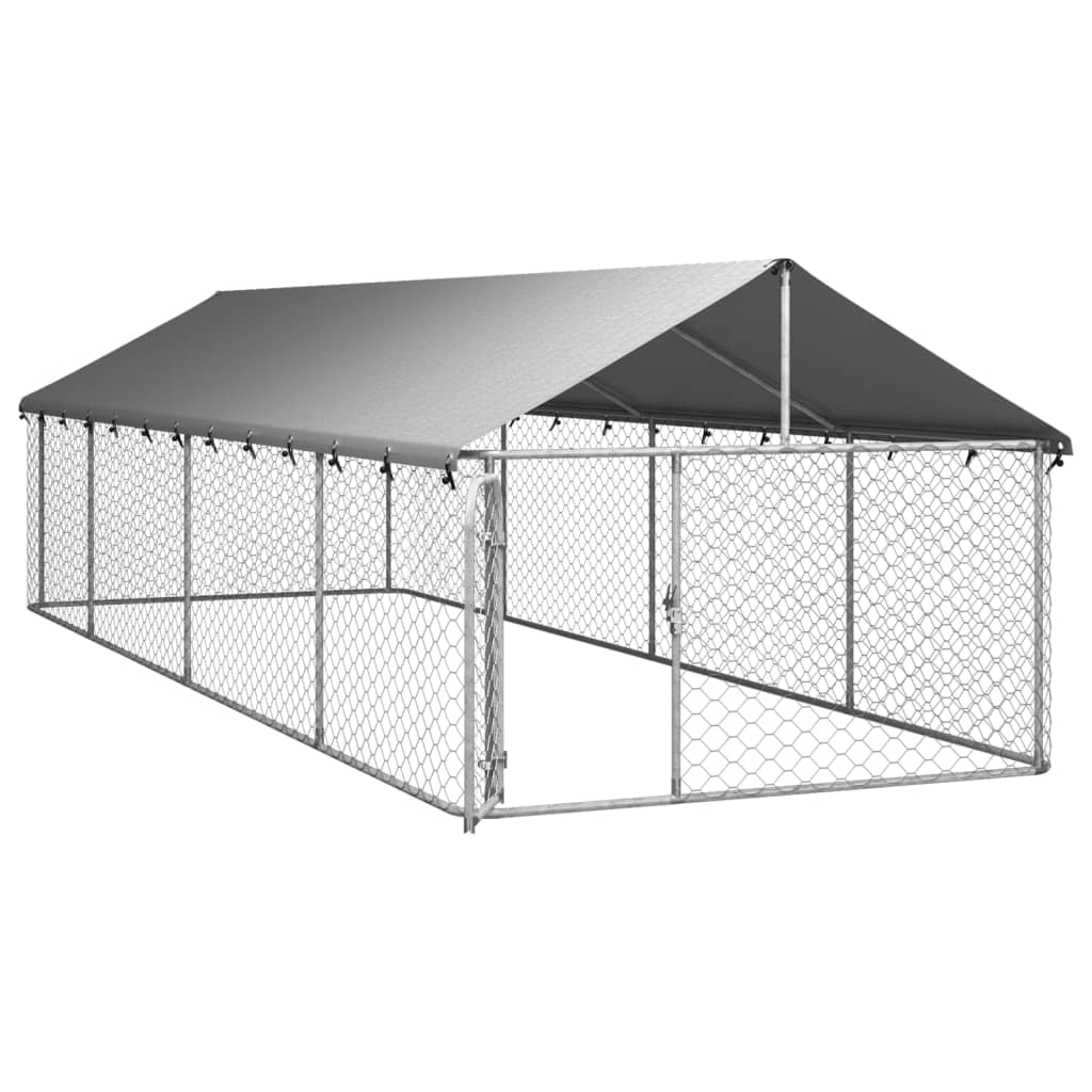 Hondenkennel voor buiten met dak 200x100x150 cm