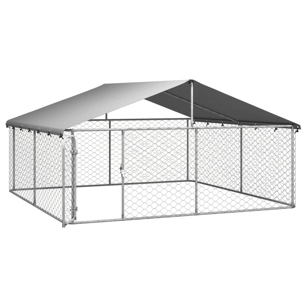 Hondenkennel voor buiten met dak 200x100x150 cm