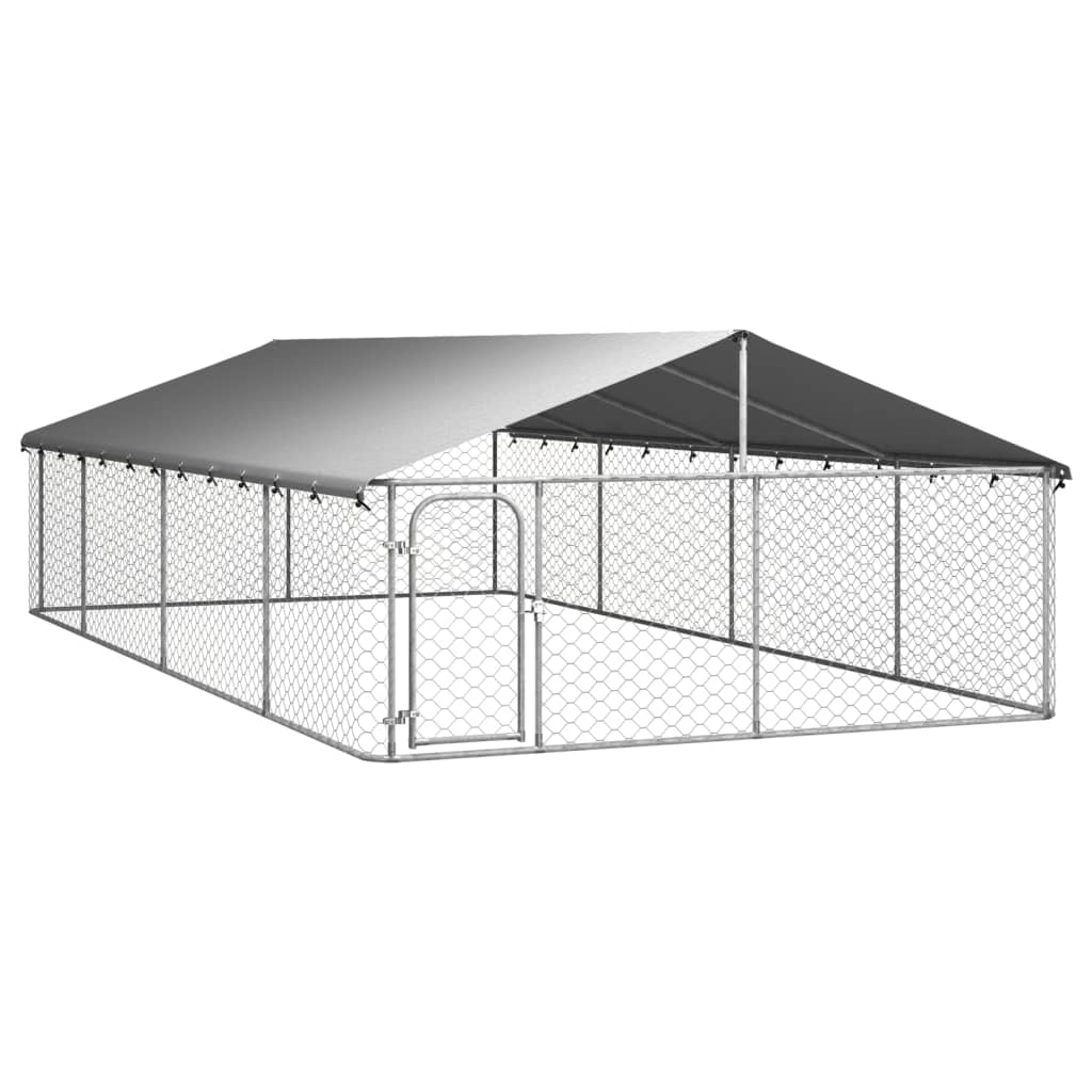 Hondenkennel voor buiten met dak 200x100x150 cm