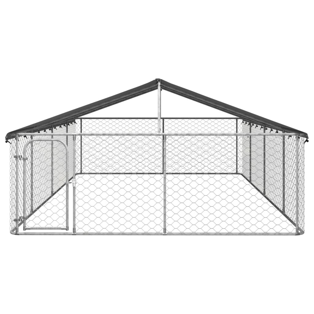 Hondenkennel voor buiten met dak 200x100x150 cm