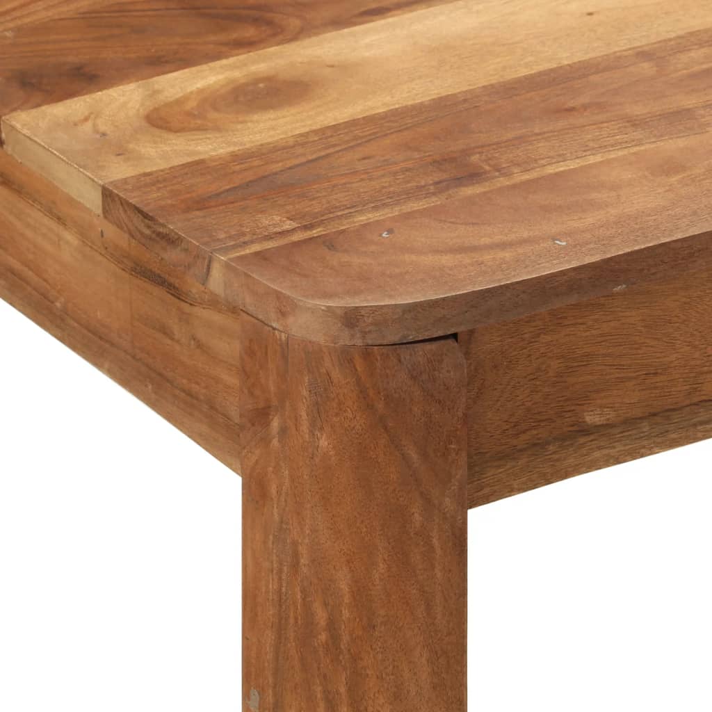 Table de bar 110x55x106 cm en bois d'acacia massif finition miel