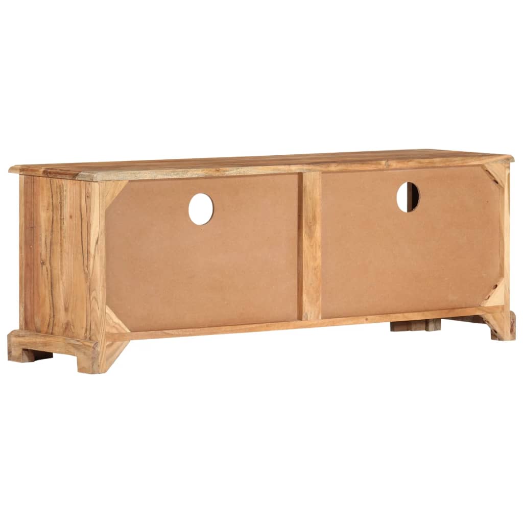 Meuble TV 110x30x40 cm en bois d'acacia massif