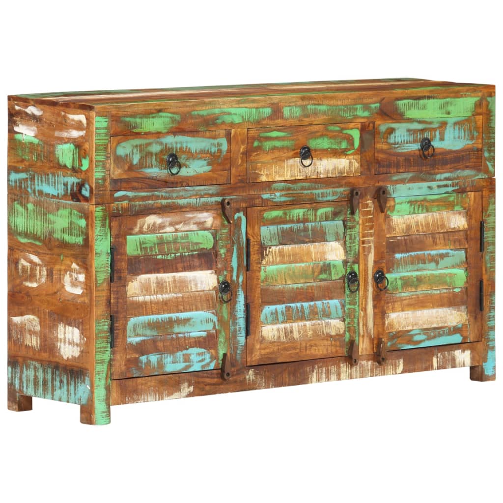 Buffet 70x30x68 cm en bois massif recyclé