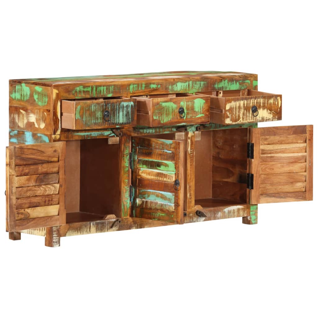 Buffet 70x30x68 cm en bois massif recyclé