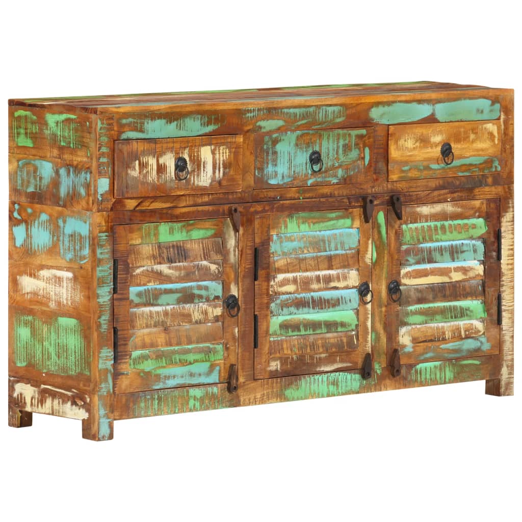 Buffet 70x30x68 cm en bois massif recyclé