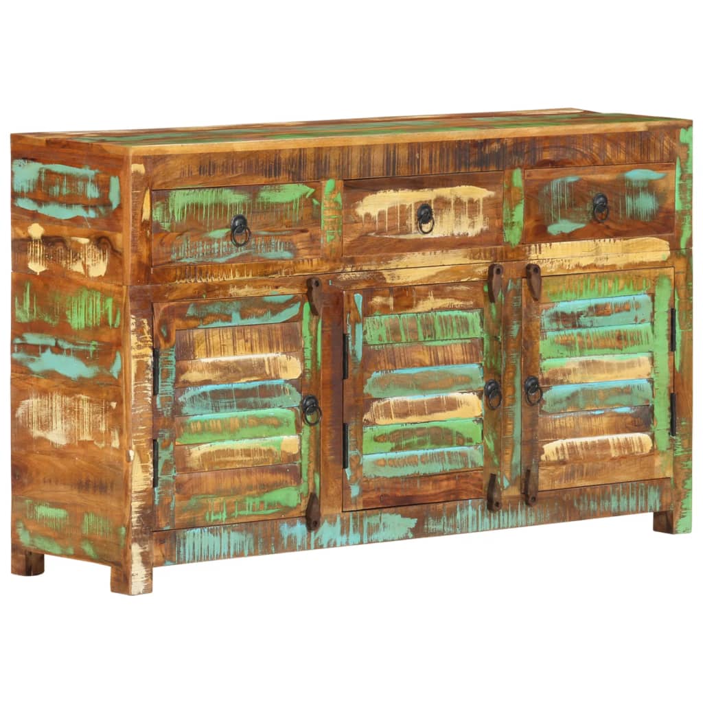 Buffet 70x30x68 cm en bois massif recyclé