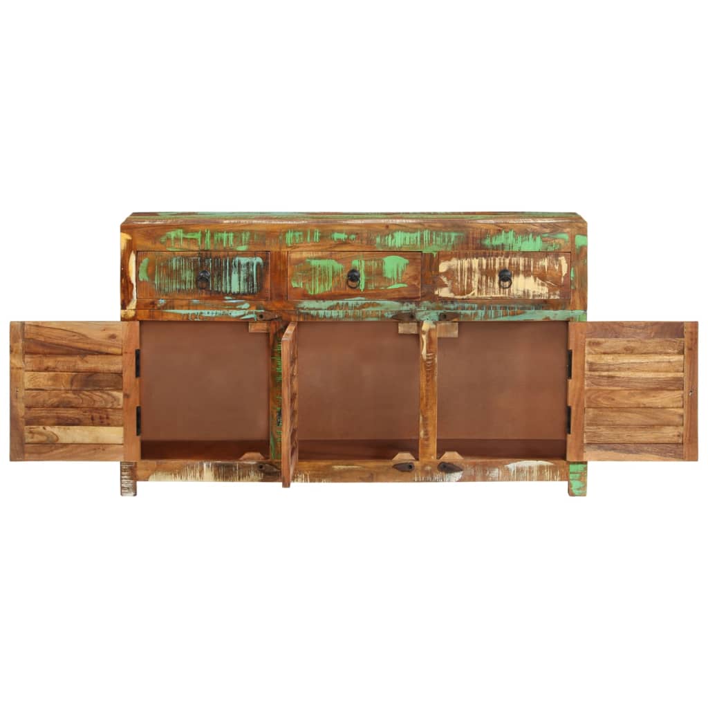 Buffet 70x30x68 cm en bois massif recyclé