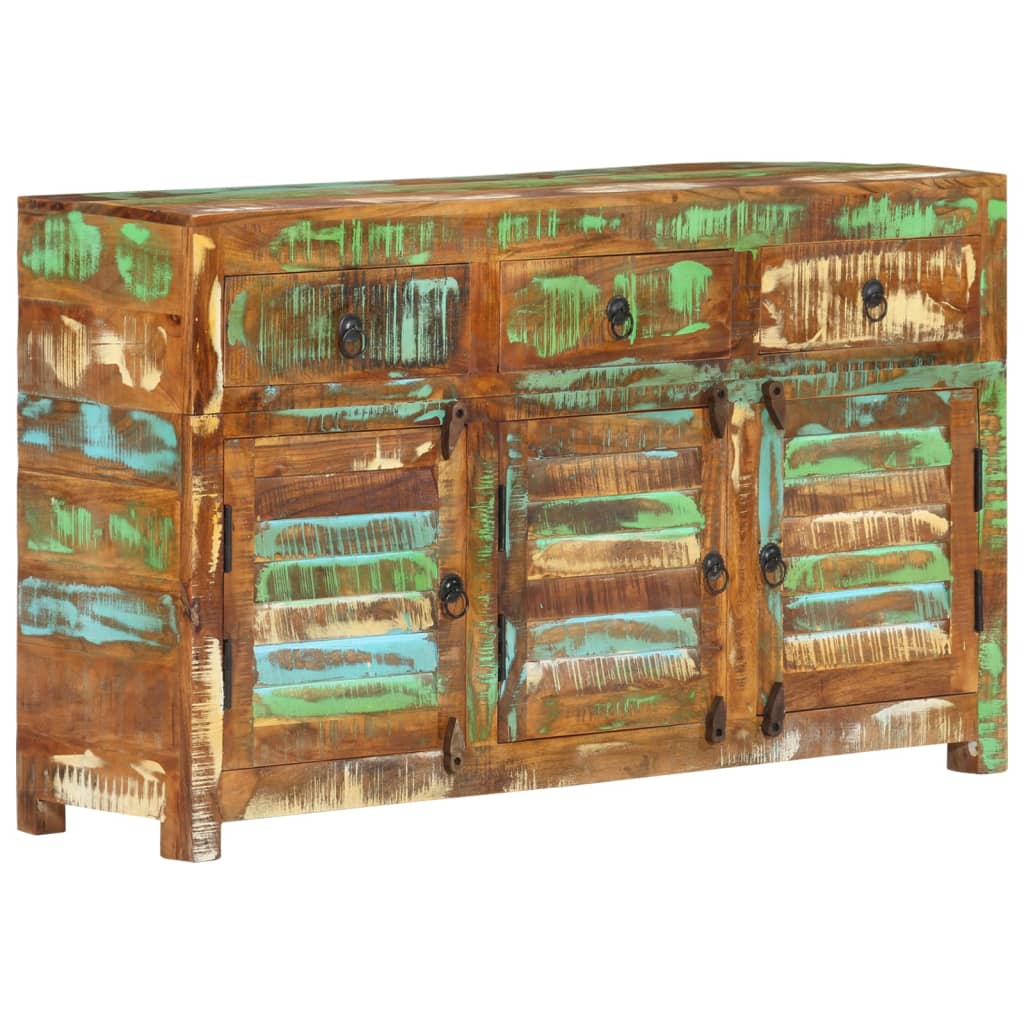 Buffet 70x30x68 cm en bois massif recyclé