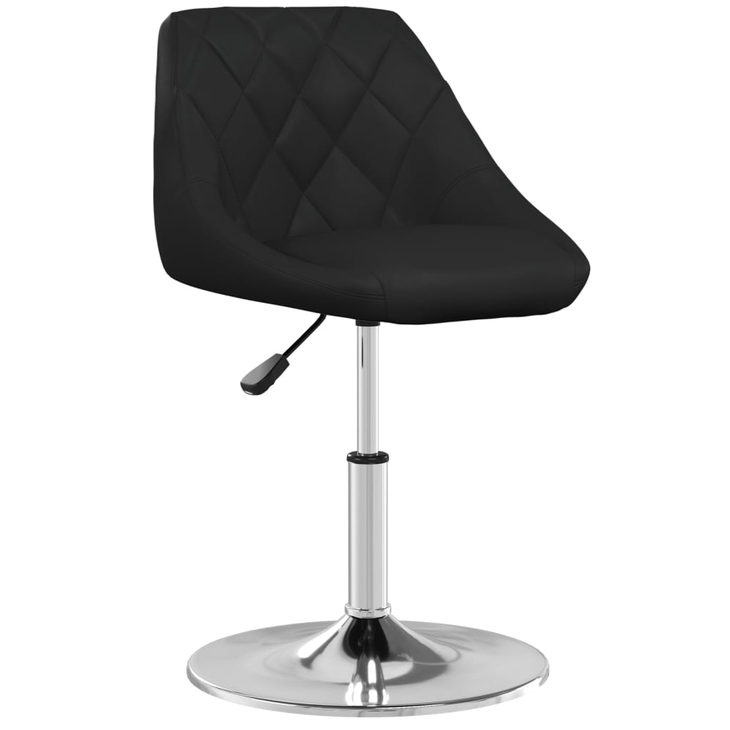 Tabouret de bar simili cuir noir