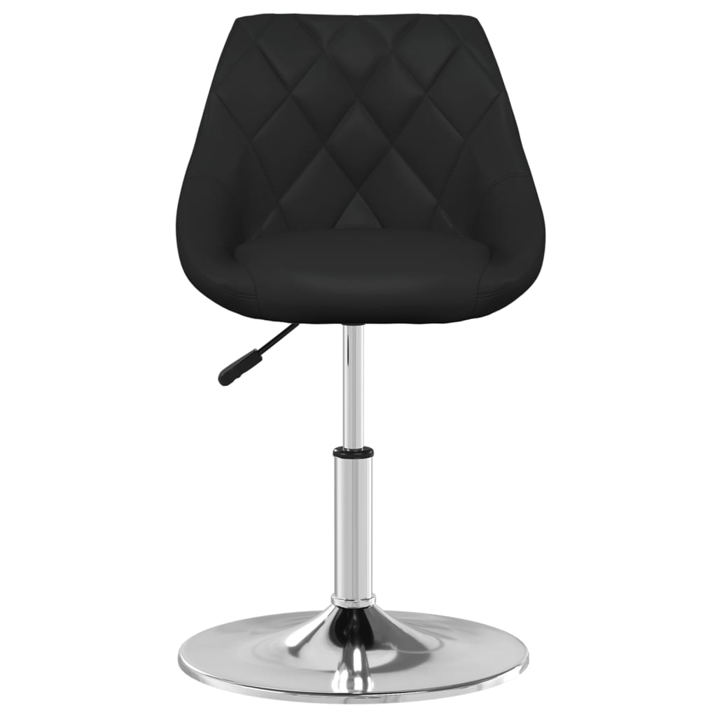 Tabouret de bar simili cuir noir