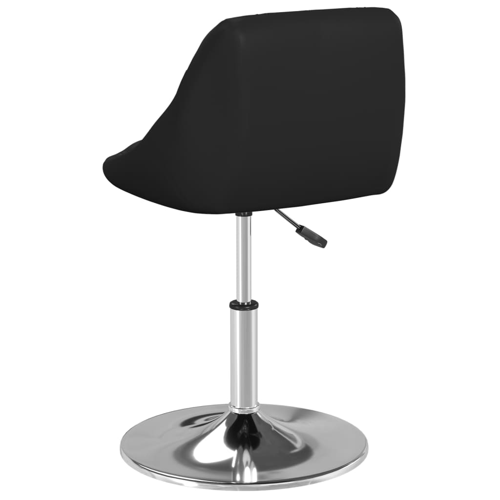 Tabouret de bar simili cuir noir