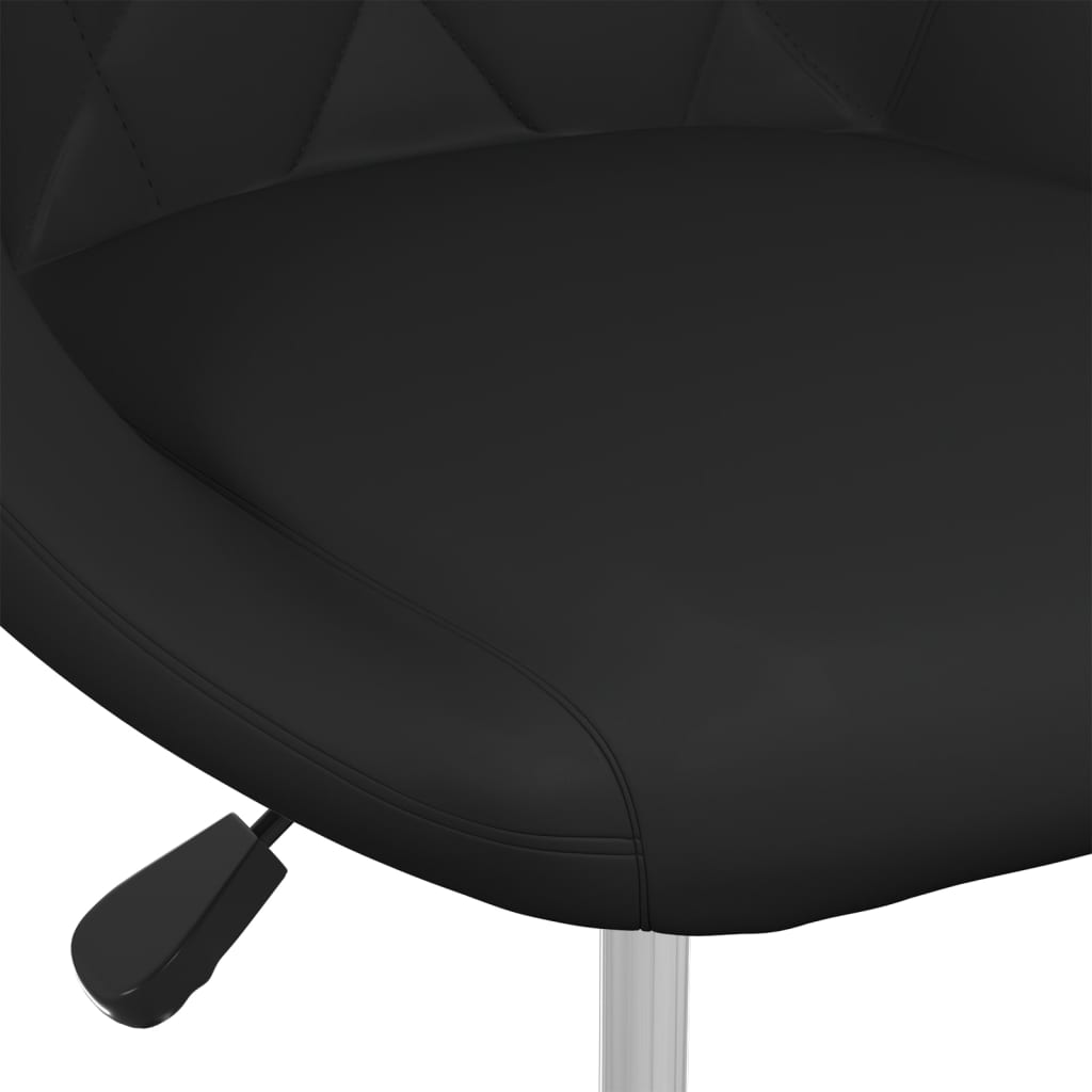 Tabouret de bar simili cuir noir