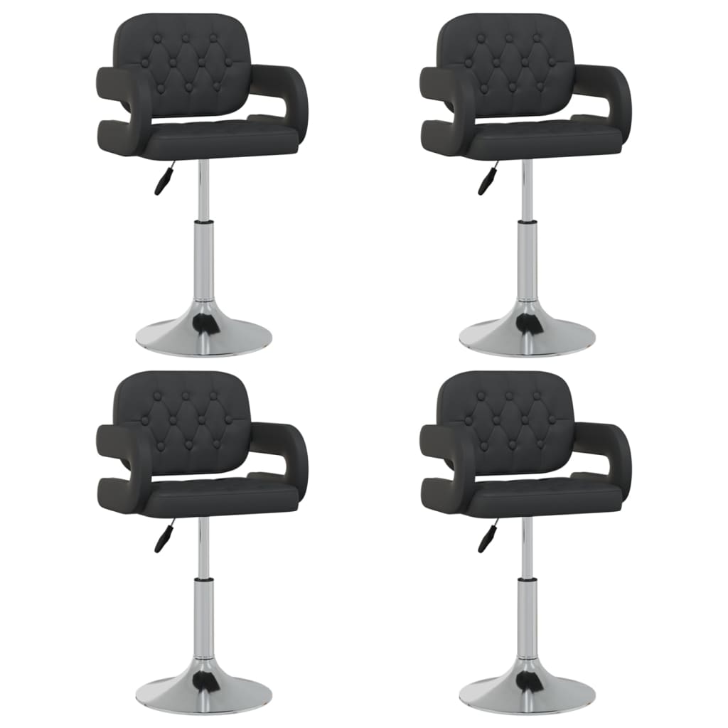 Chaises de salle à manger pivotantes 6 pcs simili cuir