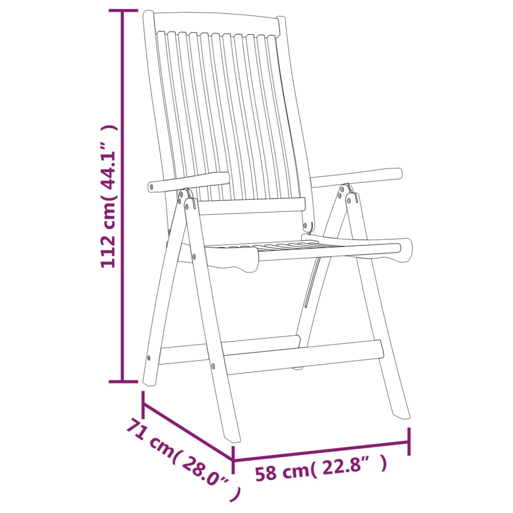 Tuinstoelen 4 st inklapbaar massief eucalyptushout