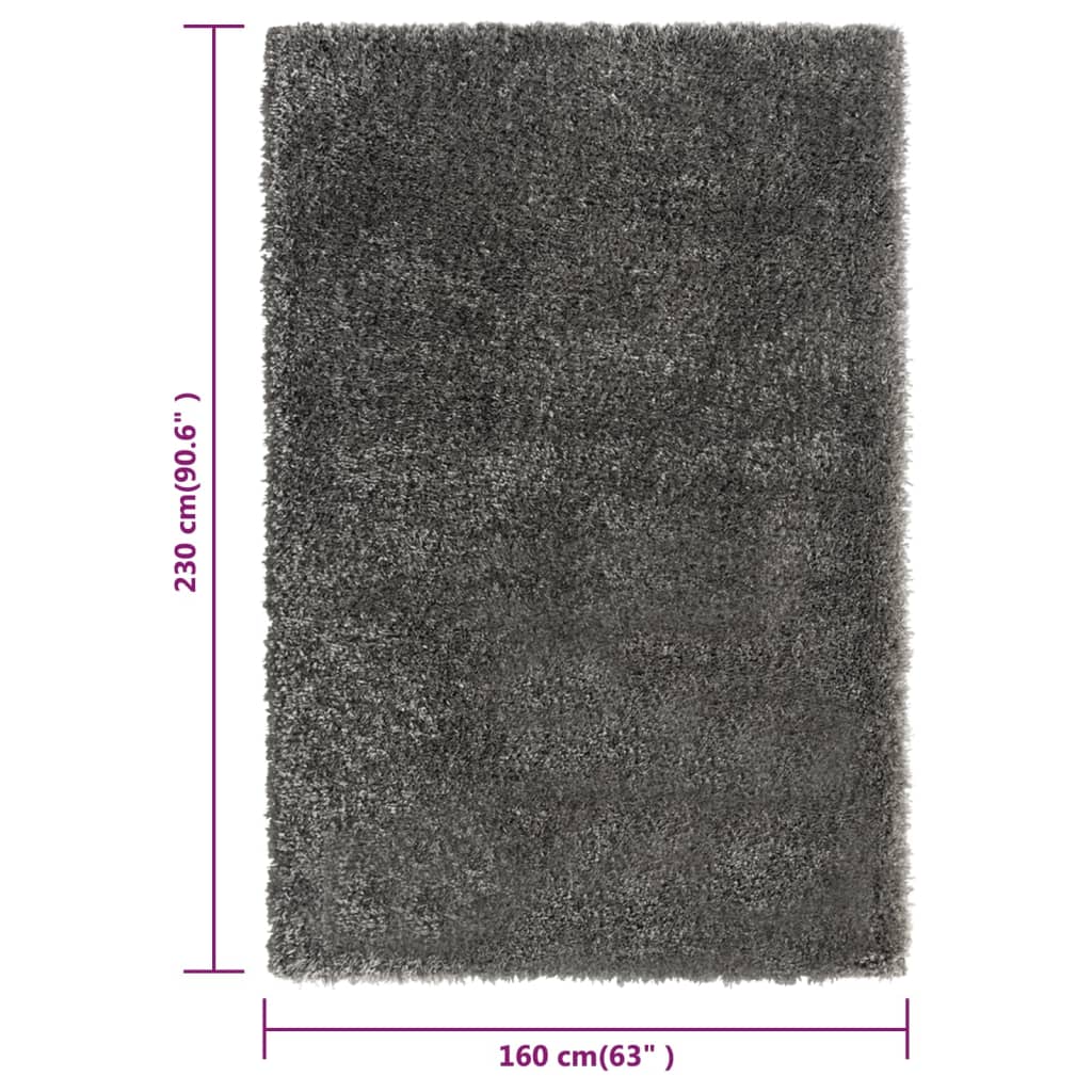 Tapis shaggy poils longs 50 mm 160x230 cm rose