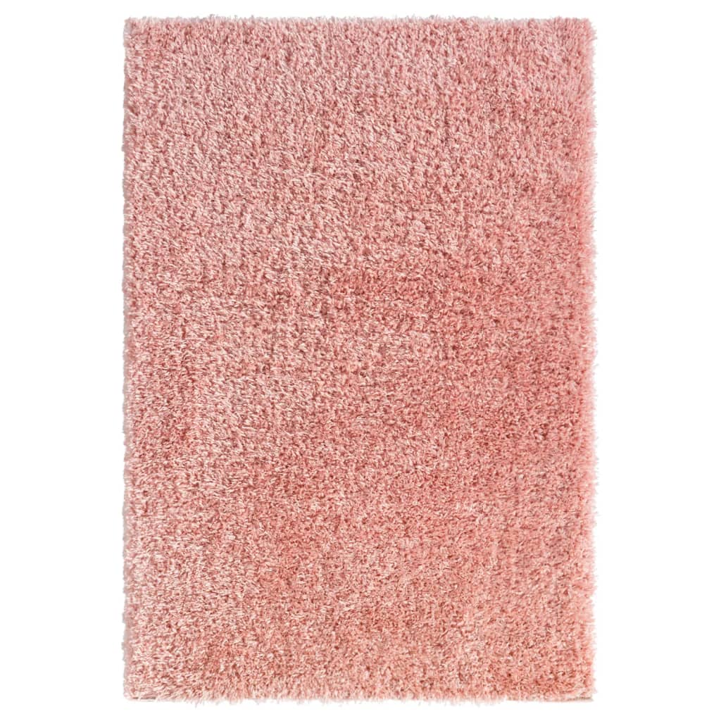 Tapis shaggy poils longs 50 mm 160x230 cm rose