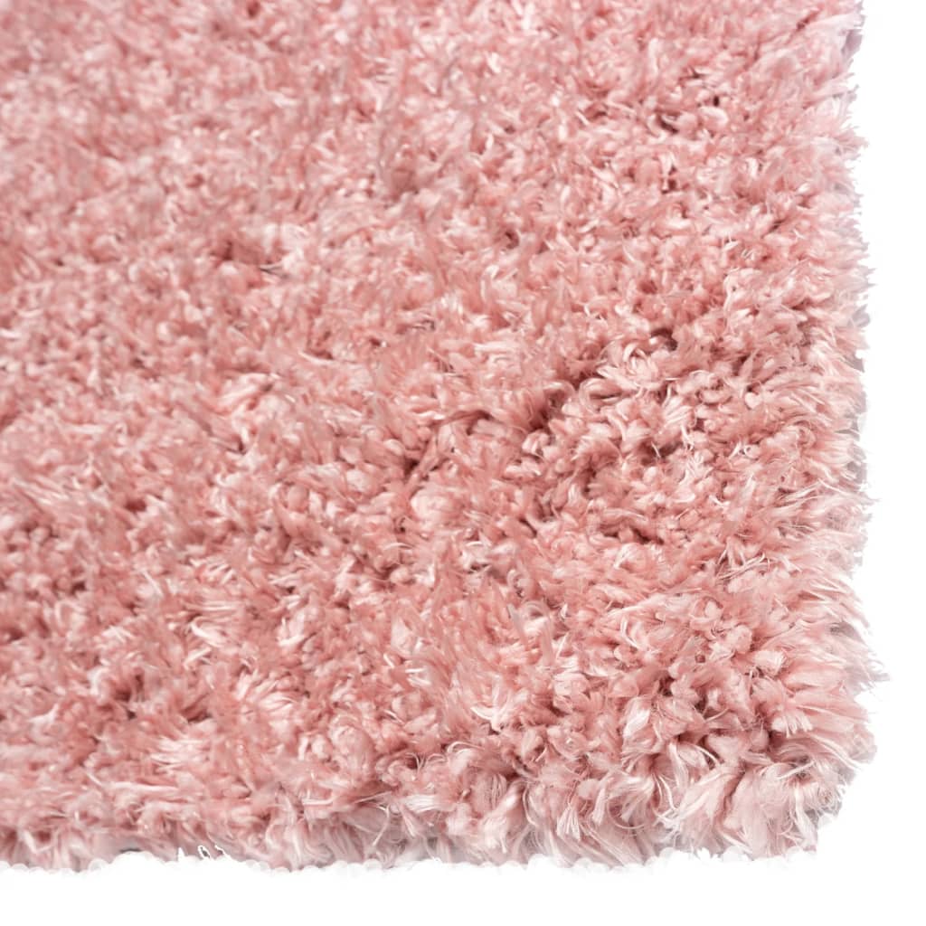 Tapis shaggy poils longs 50 mm 160x230 cm rose