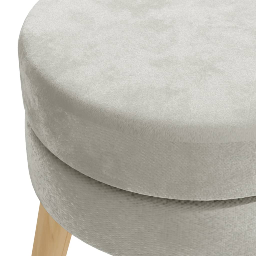 Hocker rond fluweel