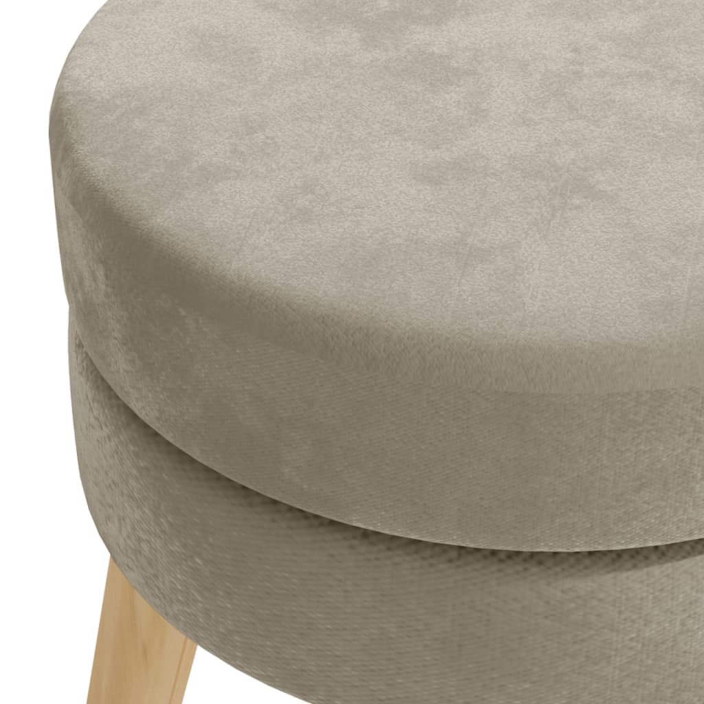 Hocker rond fluweel