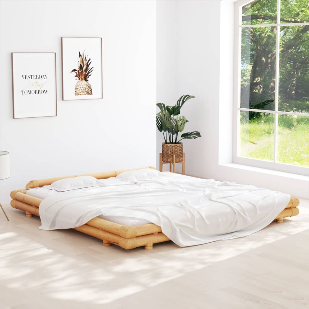 Cadre de lit bambou 160x200 cm