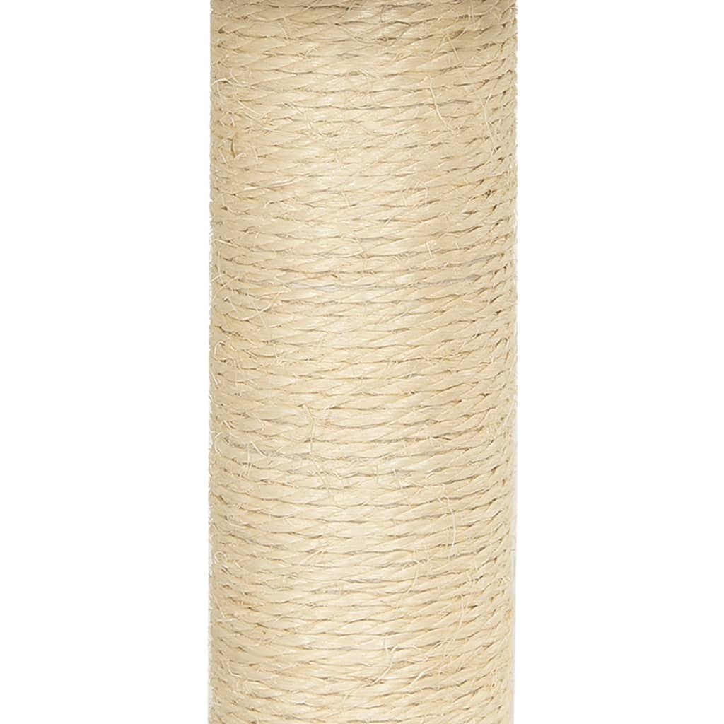 Meuble pour chat avec griffoirs en sisal 71 cm gris clair