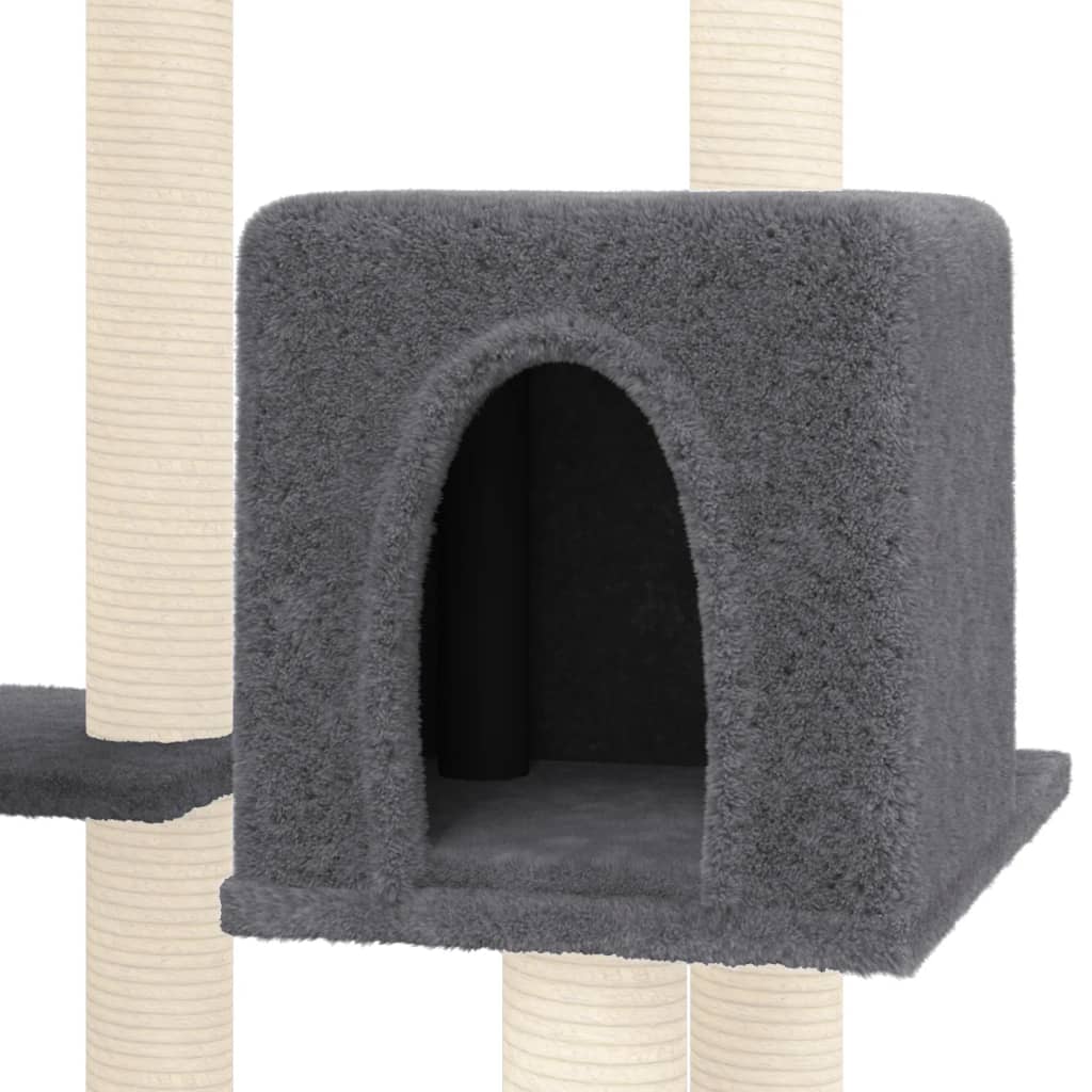 Meuble pour chat avec griffoirs en sisal 145 cm