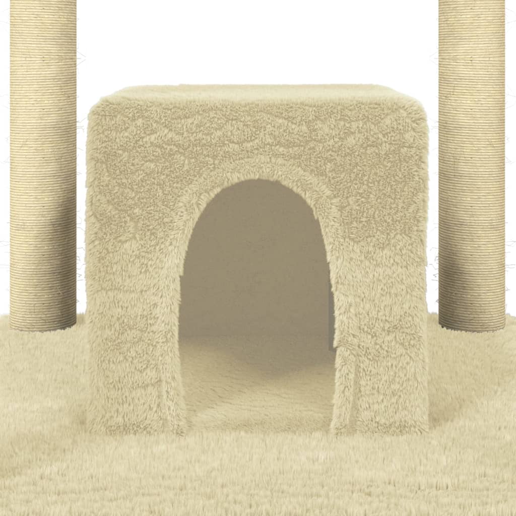 Kattenmeubel met sisal krabpalen 174 cm