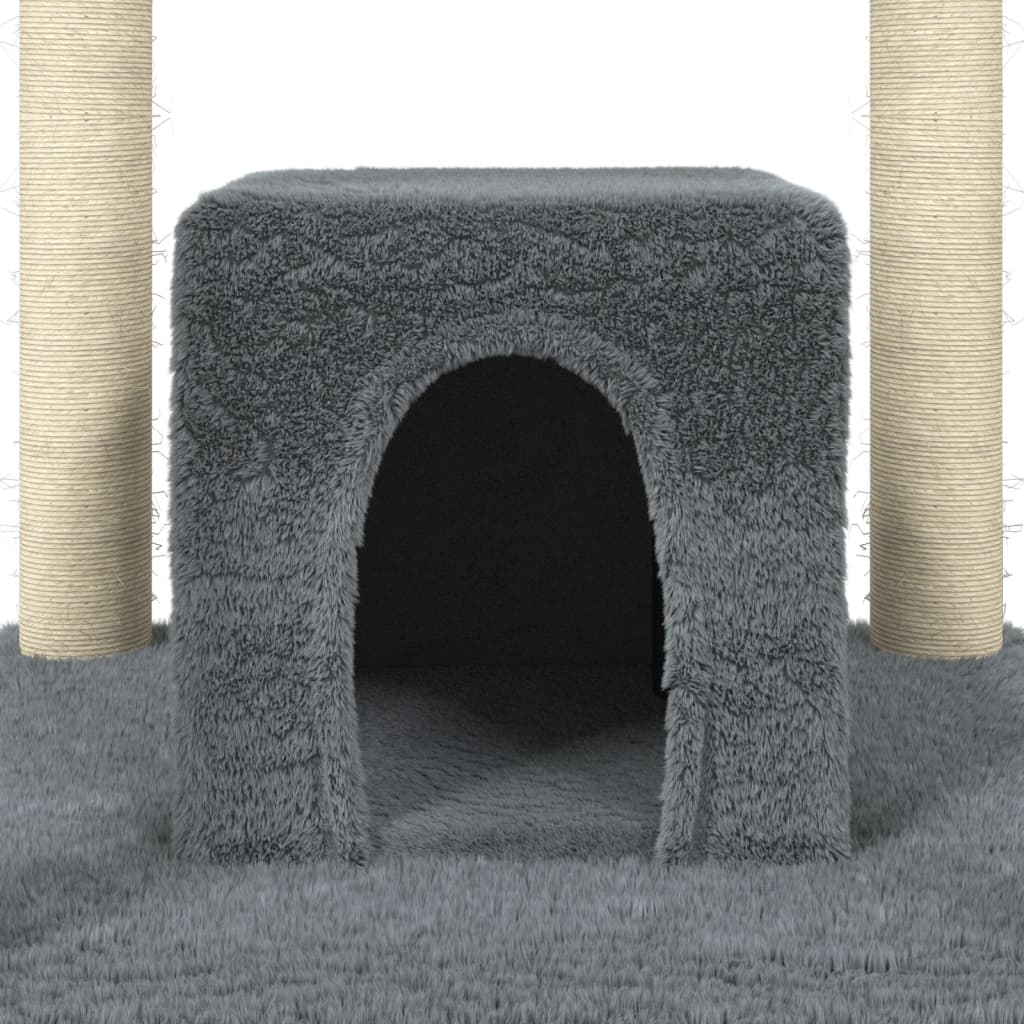 Kattenmeubel met sisal krabpalen 174 cm