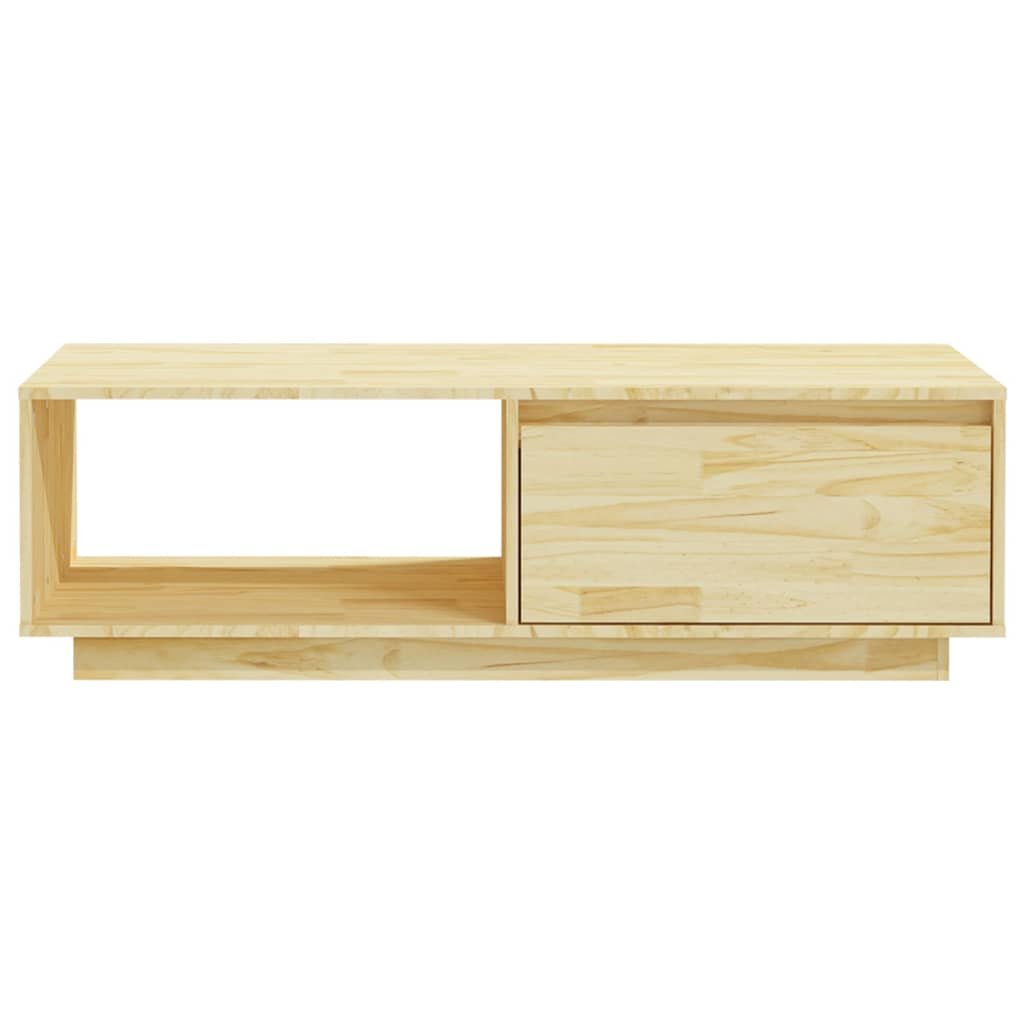 Table basse 110x50x33,5 cm en bois de pin massif