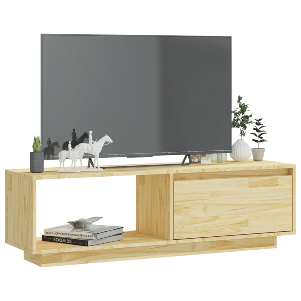 Tv-meubel 110x30x33,5 cm massief grenenhout