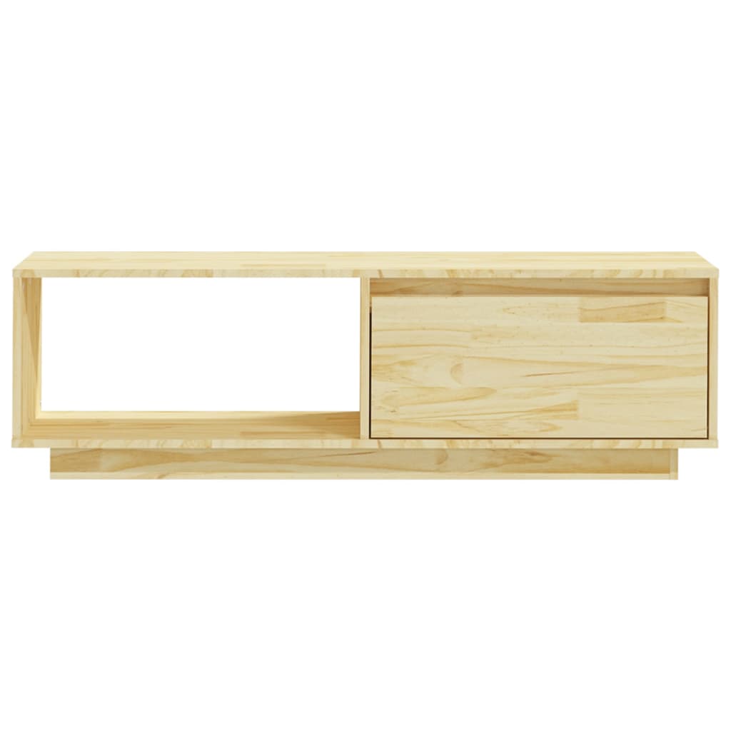 Meuble TV 110x30x33,5 cm en bois de pin massif