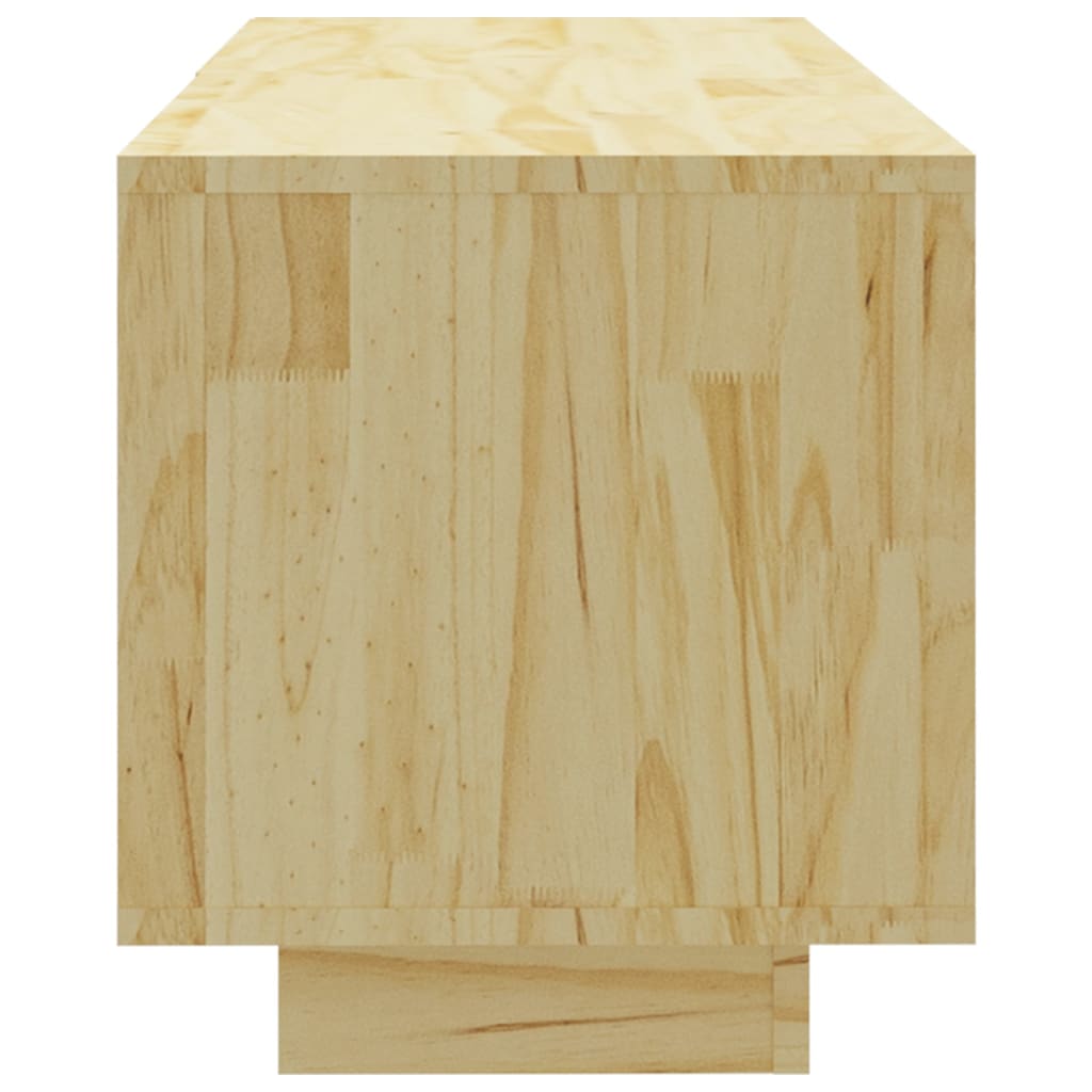 Meuble TV 110x30x33,5 cm en bois de pin massif