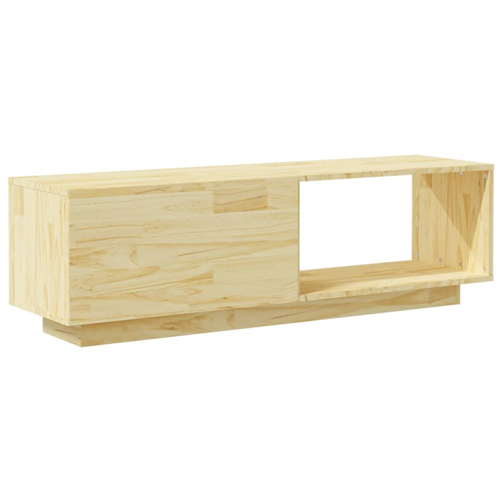 Meuble TV 110x30x33,5 cm en bois de pin massif