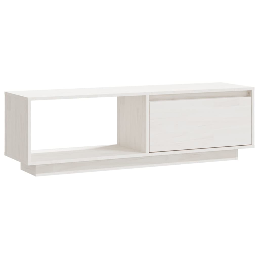 Meuble TV 110x30x33,5 cm en bois de pin massif