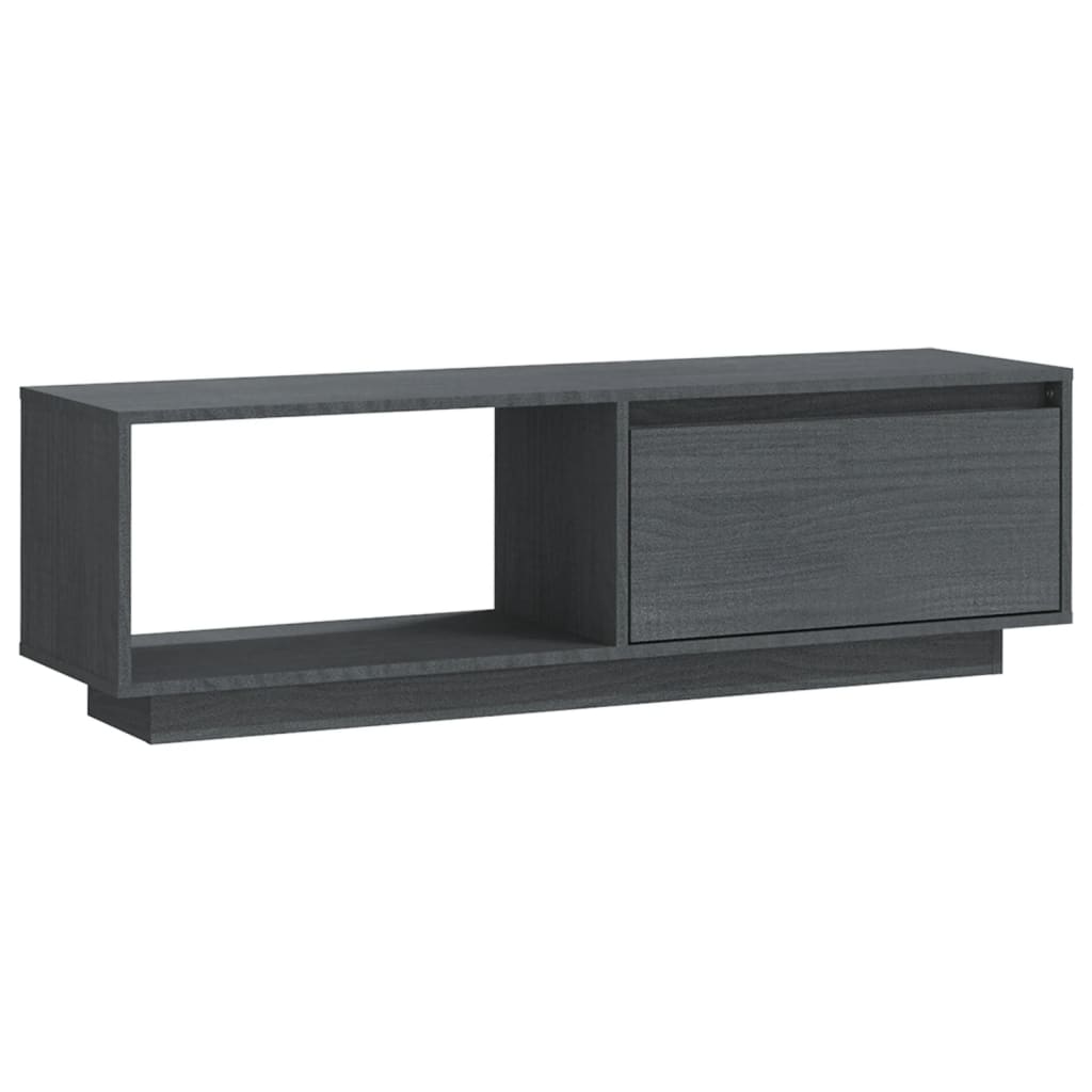 Meuble TV 110x30x33,5 cm en bois de pin massif