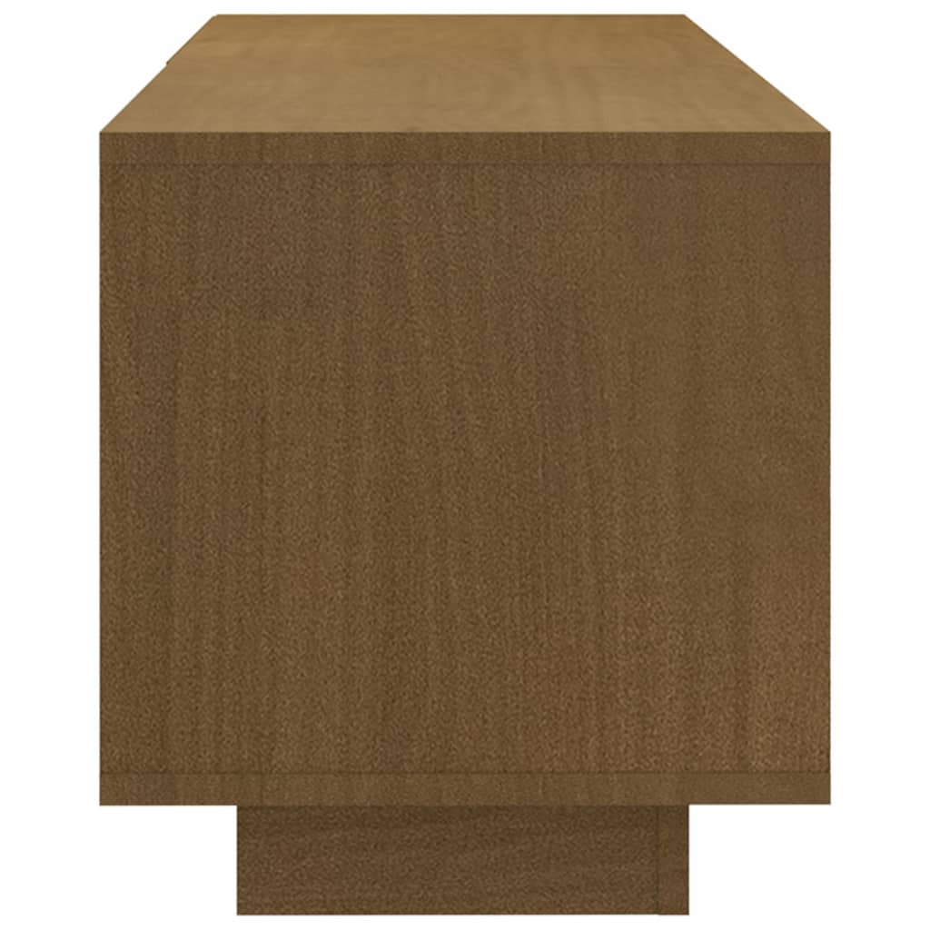 Meuble TV 110x30x33,5 cm en bois de pin massif