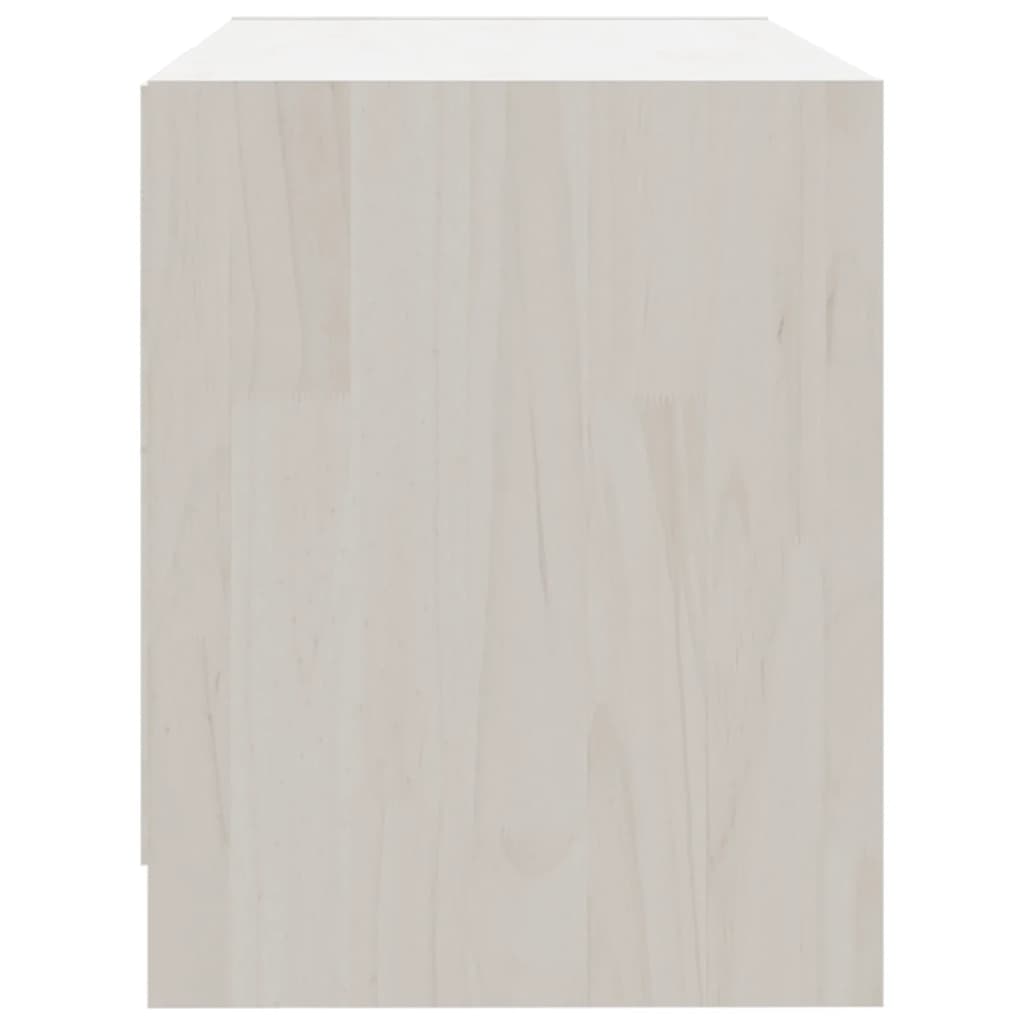 Meuble TV 80x31x39 cm en bois de pin massif