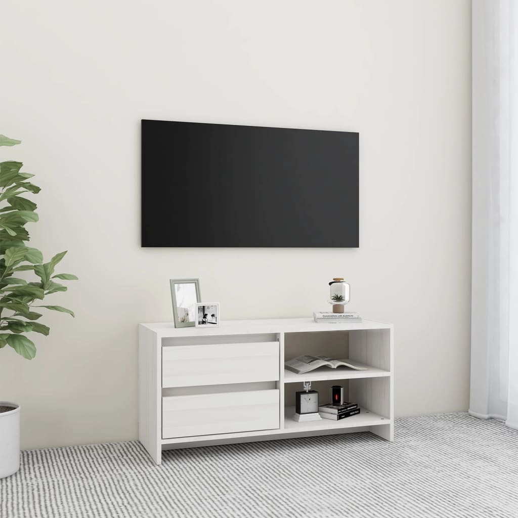 Tv-meubel 80x31x39 cm massief grenenhout