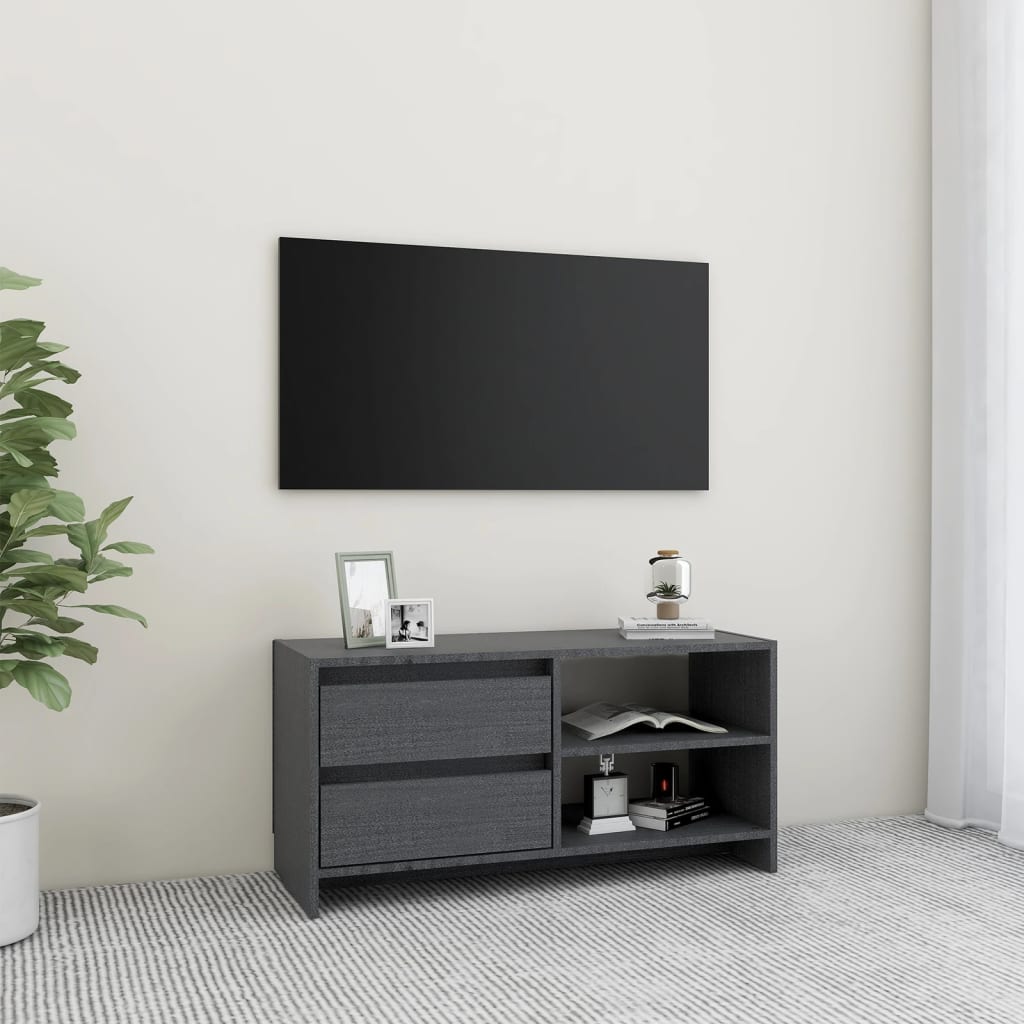 Tv-meubel 80x31x39 cm massief grenenhout