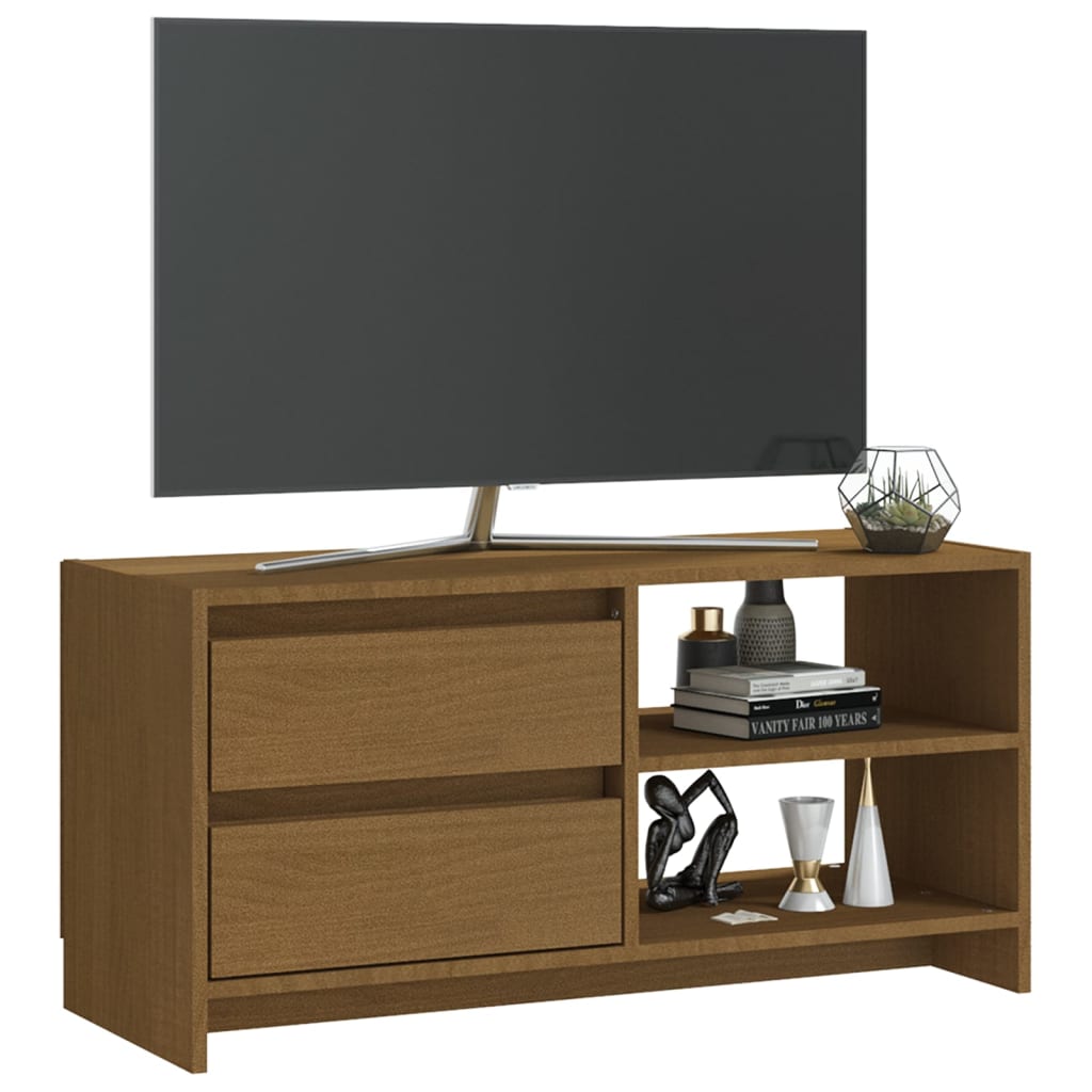 Tv-meubel 80x31x39 cm massief grenenhout