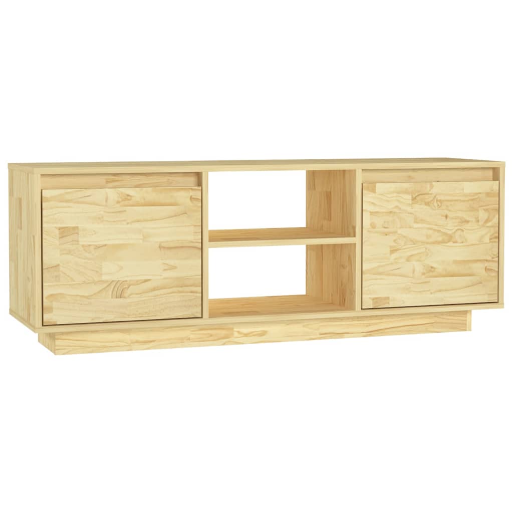 Meuble TV 110x30x40 cm en bois de pin massif