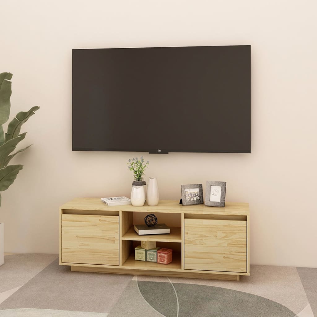 Tv-meubel 110x30x40 cm massief grenenhout