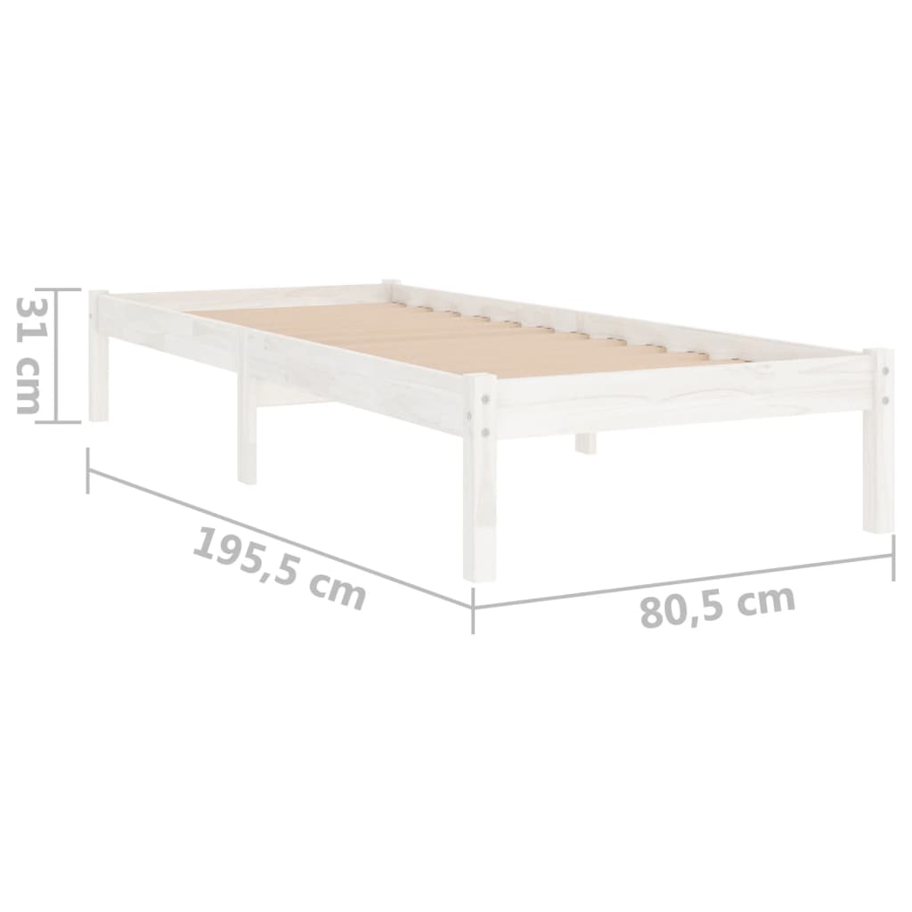 Bedframe massief grenenhout 140x190 cm