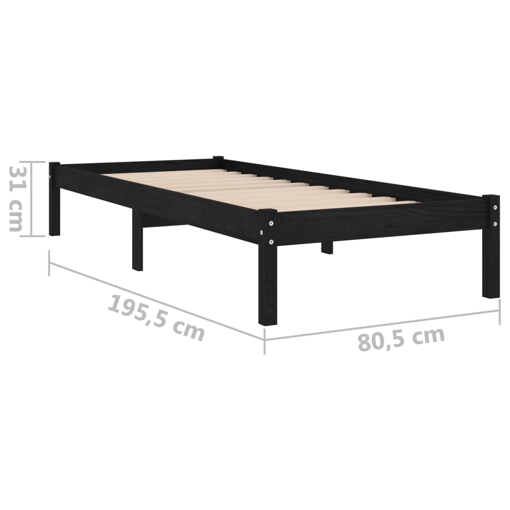 Bedframe massief grenenhout 140x190 cm