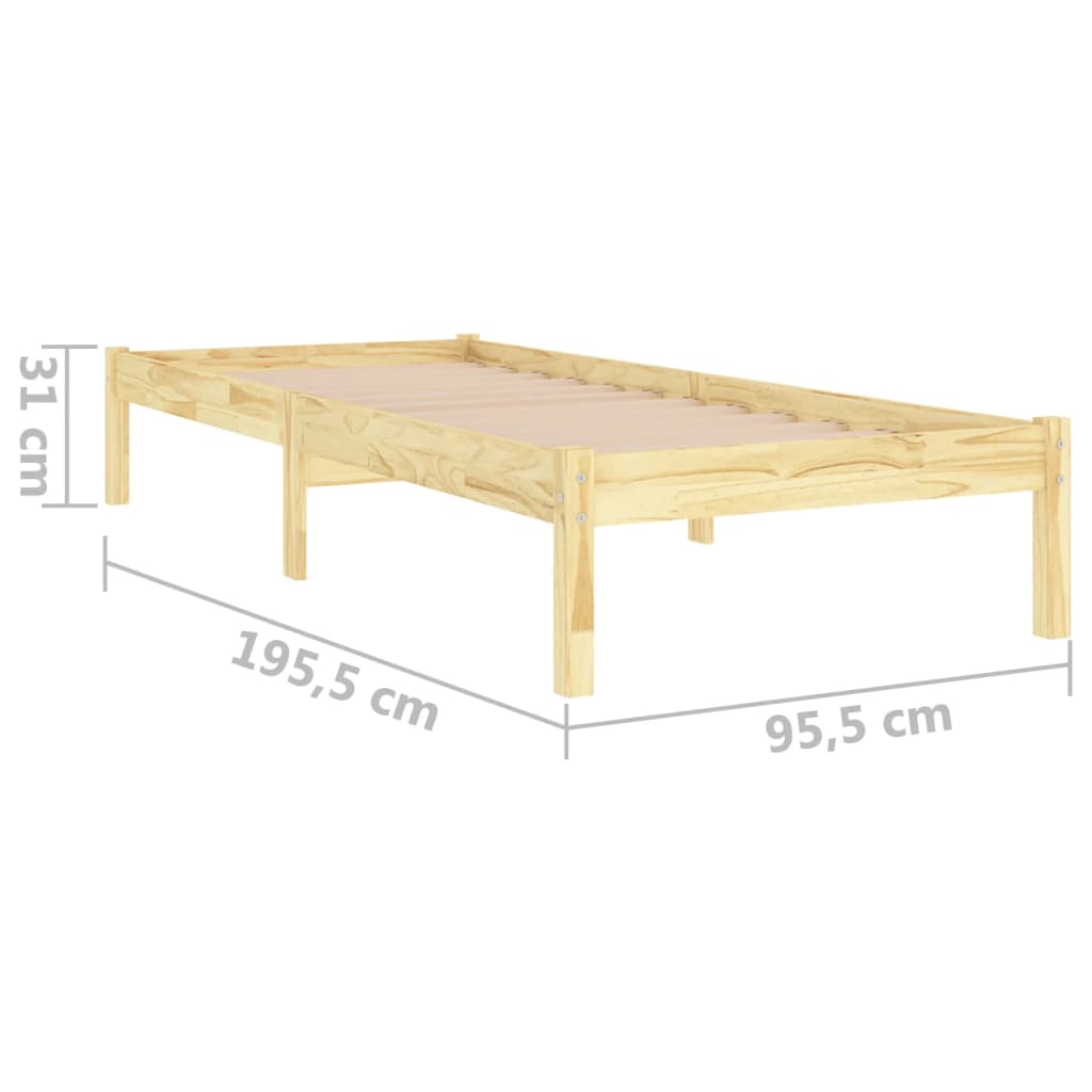 Bedframe massief grenenhout 140x190 cm