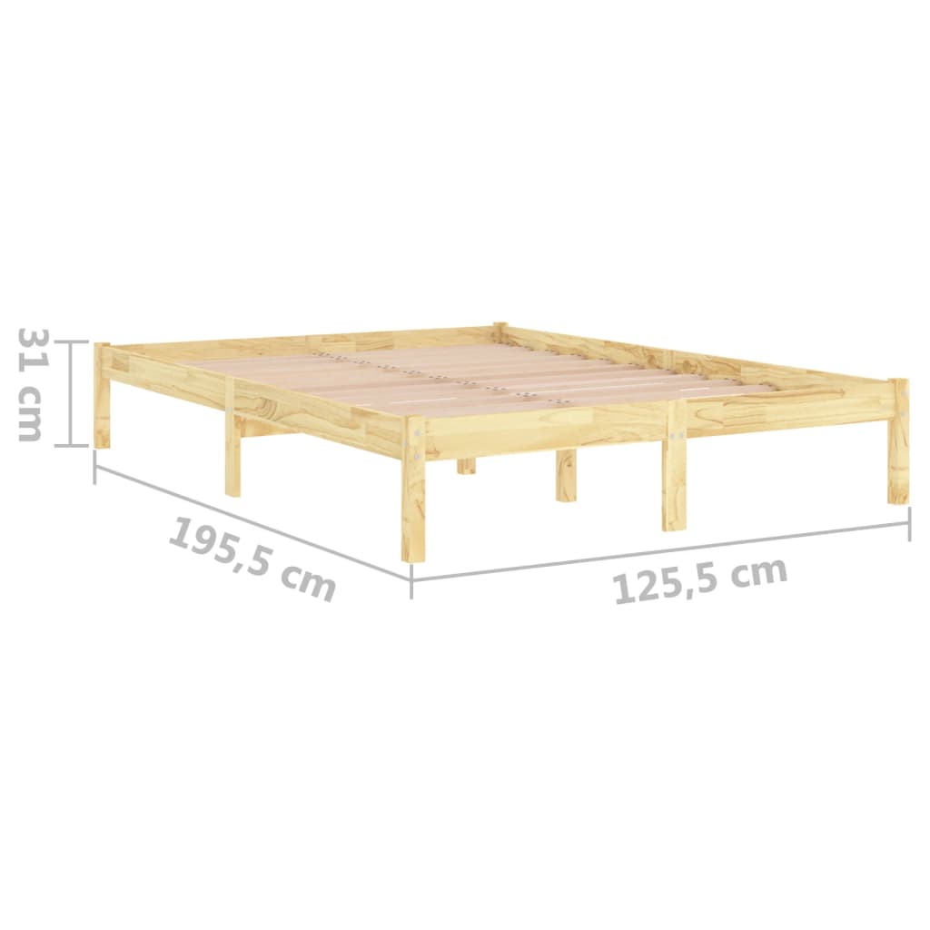 Bedframe massief grenenhout 140x190 cm