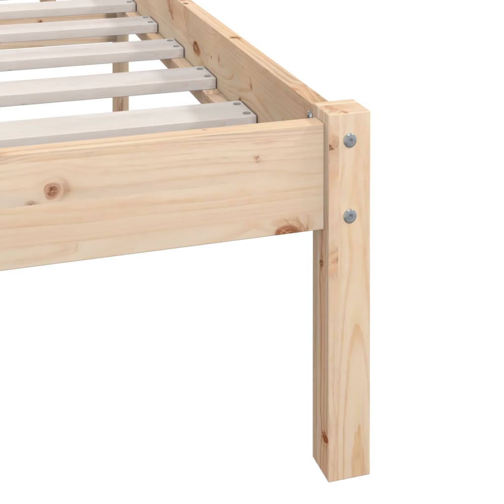 Bedframe massief hout 120x190 cm