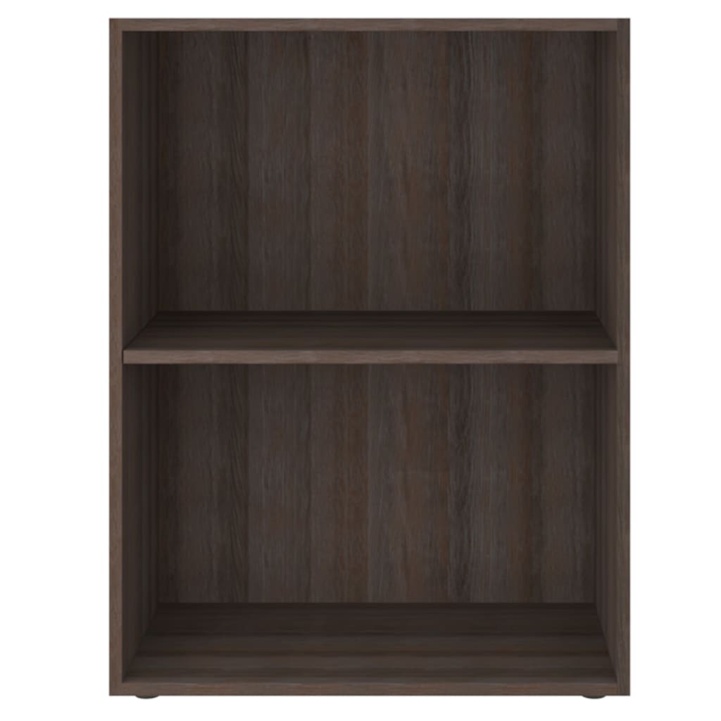 Boekenkast 60x31x78 cm bewerkt hout grijs eikenkleurig